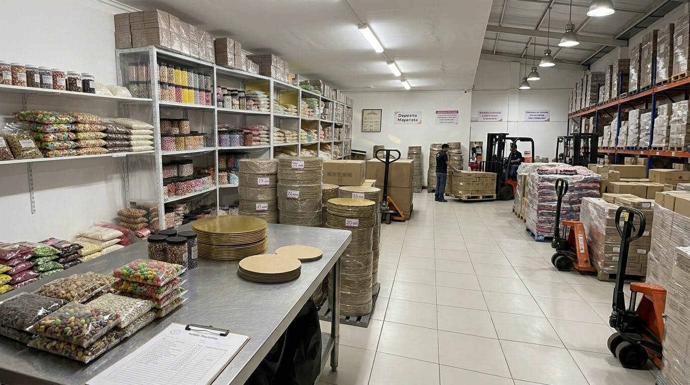 Depósito de Pastel arte y molde S.A.S con insumos de pastelería y materiales para tortas